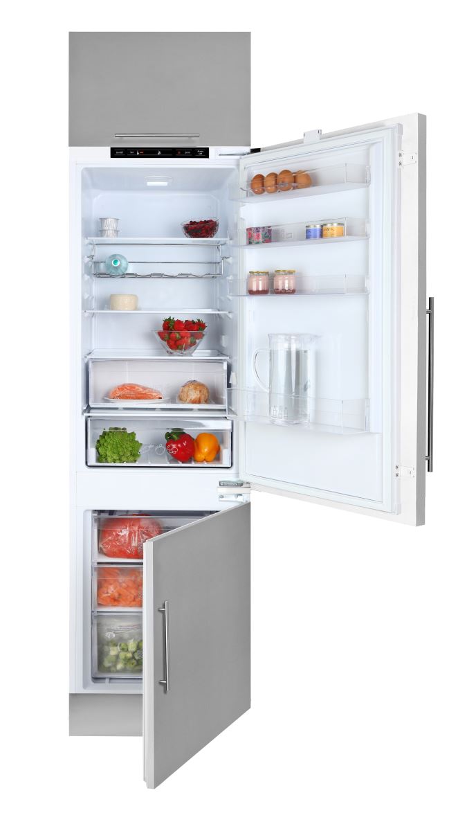 Combină frigorifică încorporabilă Teka CI3 342, 264 L, Static, Zona de conservare 0-3 ºC, Control electronic, Tratament antibacterian, Clasă energetică, H 177.5 cm, 40634305