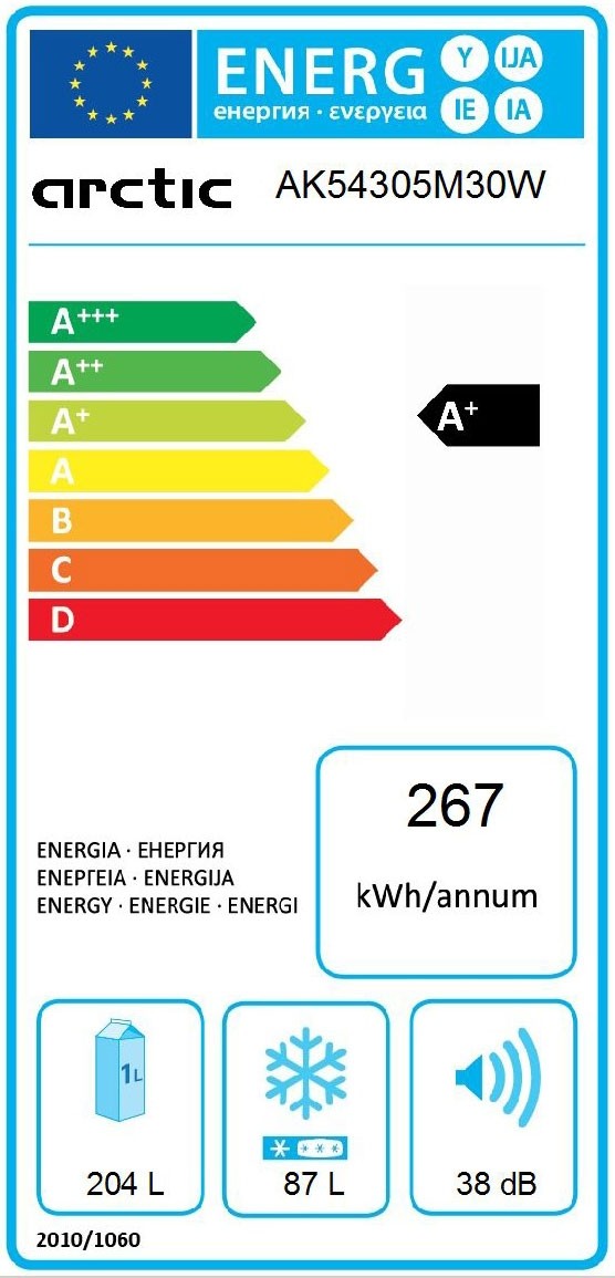 Combina frigorifica Arctic AK54305M30W clasa F