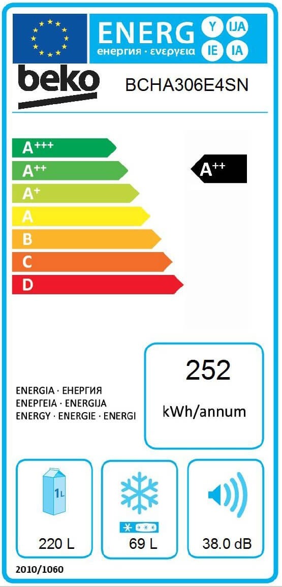 Combina frigorifica incorporabila Beko BCHA306E4SN clasa E