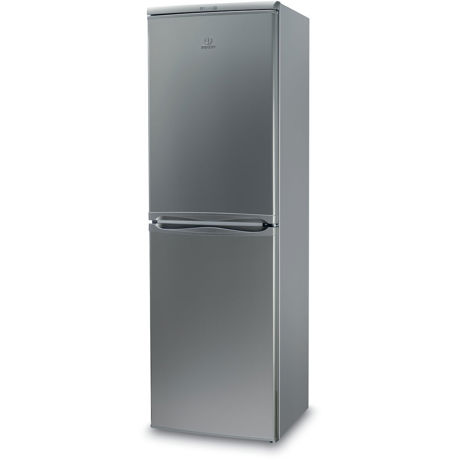 Combina frigorifica Indesit CAA 55 NX, Volum 234 L, Rafturi de sticla, Inox