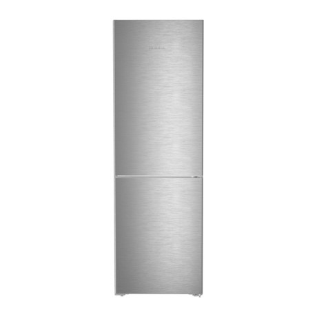 Combina frigorifica Liebherr CNsdc 5223, 330 L, No Frost, Ecran LC monocrom tactil, SuperCool/SuperFrost, EasyFresh, Raft sticle, H 185.5 cm, Inox/Argintiu