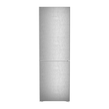 Combina frigorifica Liebherr CNsff 24503, 330 L, No Frost, Ecran LC monocrom tactil, SuperCool/SuperFrost, EasyFresh, H 185.5 cm, Argintiu