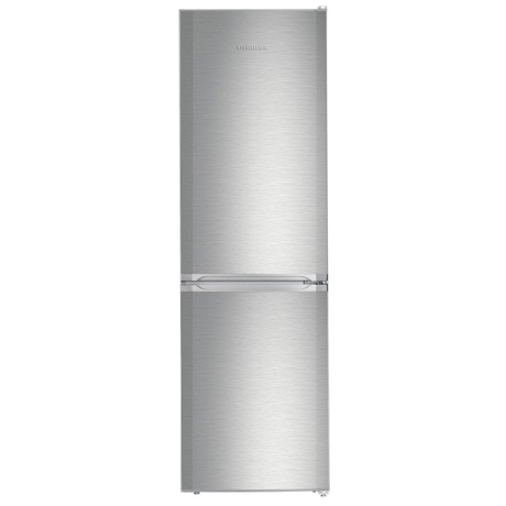 Combina frigorifica Liebherr CUef 331, 296 L, SmartFrost, Control mecanic, Raft sticle, Iluminare LED, H 181.2 cm, Argintiu
