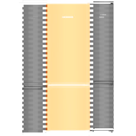 Combina frigorifica Liebherr CUno 2831, 265 L, SmartFrost, Control mecanic, 2 sertare legume, Raft sticle, H 161.2 cm, Neon orange