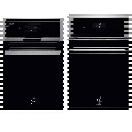 Congelator rapid incorporabil Electrolux EAT1AX, H 45 cm, Control touch, 3 rafturi, Racire sticle, Inghetare, Inox antiamprenta