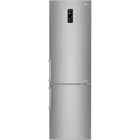 Combina frigorifica LG GBB60SAFFB, No Frost, 343 L, Display LED, H 201 cm, Inox