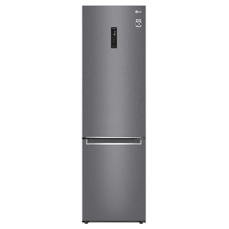 Combina frigorifica LG GBB62DSHMN, Total No Frost, 384 L, Display LED, Congelare expres, Alarmă ușă, H 203 cm, Argintiu