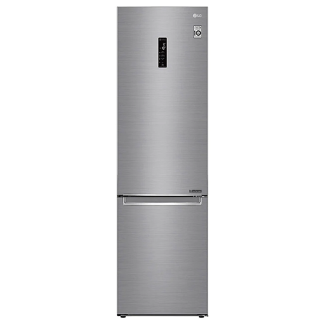 Combina frigorifica LG GBB72PZDMN, Total No Frost, 384 L, Display LED, Congelare expres, Raft sticle, H 203 cm, Argintiu