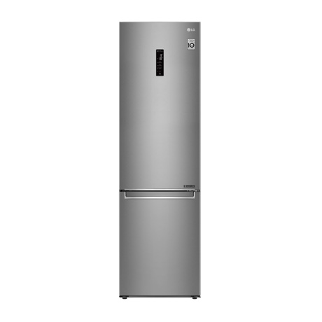 Combina frigorifica LG GBB72SADXN, No Frost, 384 L, Display LED, Zonă Fresh, Wi-Fi, Suport sticle, H 203 cm, Argintiu