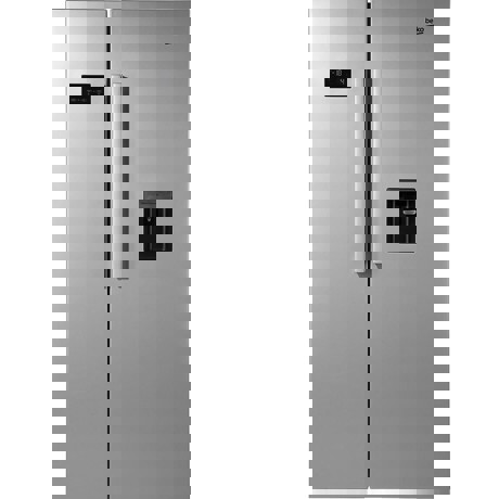 Frigider Side by Side Beko GN163221S, Neo Frost, Frigider: 364 L, Congelator: 190 L, Dozator de apa, Display, Argintiu