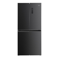 Frigider cu 4 usi Beko GNO4031GS, 401 L, NeoFrost dual cooling, Compartiment 0°C, Display touch control, Racire/Congelare rapida, Dark Grey Glass