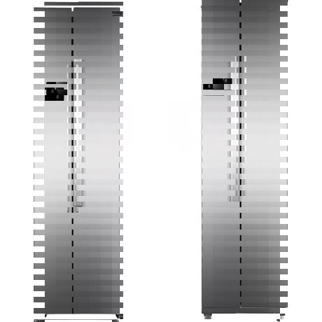 Frigider side by side Beko GNO4331XP, NoFrost, 433 L, Display touch control, Racire/Congelare rapida, Vacation Mode, H 177 cm, Inox Look