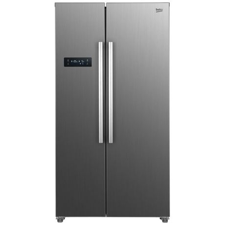 Frigider side by side Beko GNO4331XPN, NoFrost, 436 L, Display touch control, Racire/Congelare rapida, Vacation Mode, H 177 cm, Inox Look