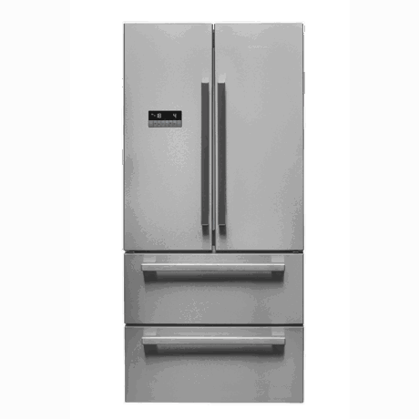 Combina frigorifica Grundig French Door GQN 1112 X, Duo-Cooling No Frost, Display touch control, 539 L, SuperFresh, H 182.5 cm, Inox antiamprenta