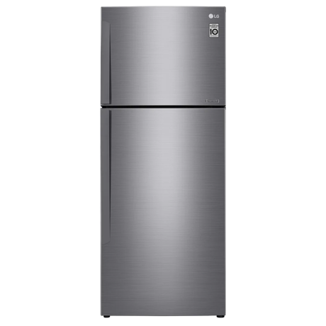 Frigider cu 2 usi LG GTP574PZCZD, No Frost, 438 L, Smart Diagnosis, Compresor Inverter, H 178 cm, Argintiu