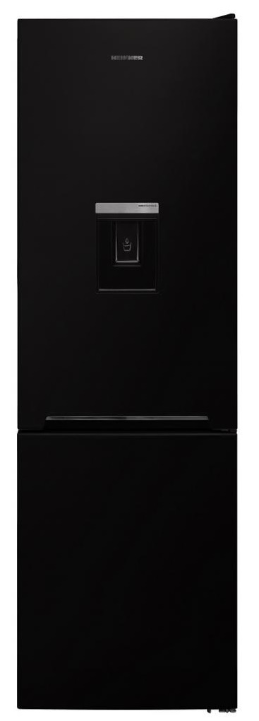 Combina frigorifica Heinner HC-V270BKWDF+, 268 L, Termostat ajustabil, Iluminare LED, Usi reversibile, Dozator apa, Congelare rapida, Negru
