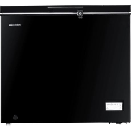 Lada frigorifica Heinner HCF-205NHBKF+, 198 L, Control electronic, Congelare rapida, Rezistenta la frig, Iluminare LED, Latime 90 cm, Negru