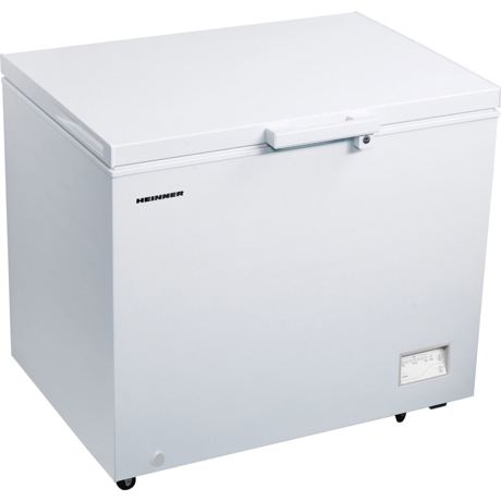 Lada frigorifica Heinner HCF-251NHF+, 251 L, Control electronic, 1 cos, Iluminare LED, Maner cu incuietoare, Functie congelare rapida, Latime 95.4 cm, Alb