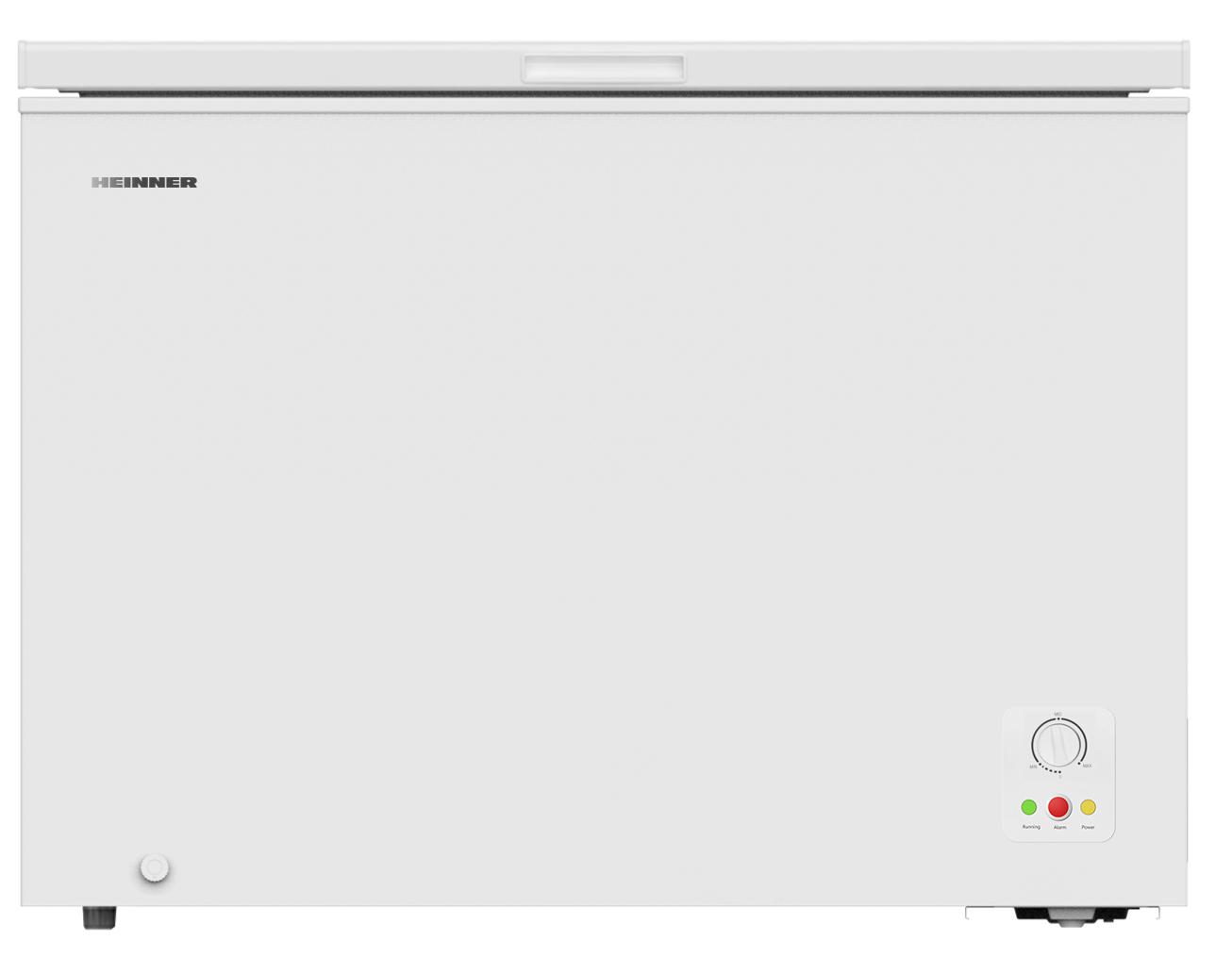 Lada frigorifica Heinner HCF-H297F+, 297 L, Control mecanic, Maner integrat, Latime 111.4 cm, Alb