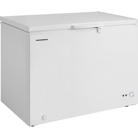 Lada frigorifica Heinner HCF-M295CA+, 290 L, Control mecanic, Sistem Convertibil Frigider/Congelator, 2 cosuri, Latime 111.5 cm, Alb