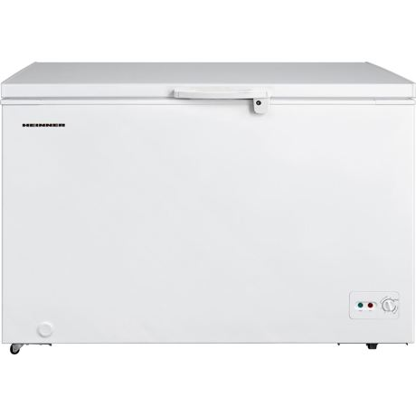 Lada frigorifica Heinner HCF-M362CA+, 359 L, Control mecanic, Sistem Convertibil Frigider/Congelator, 2 cosuri, Latime 125.5 cm, Alb