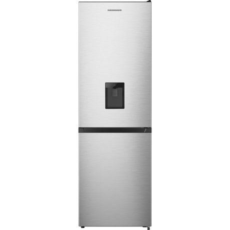 Combina frigorifica Heinner HCNF-N300XWDF+, No frost, 300 L, Control electronic, Congelare rapida, Functie vacanta, Dozator apa, H 186 cm, Argintiu