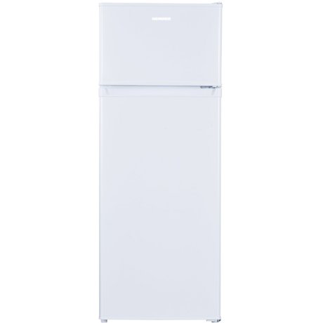 Frigider cu doua usi Heinner HF-H2206F+, Static, 205 L, Control mecanic, Iluminare LED, Usi reversibile, H 143 cm, Alb