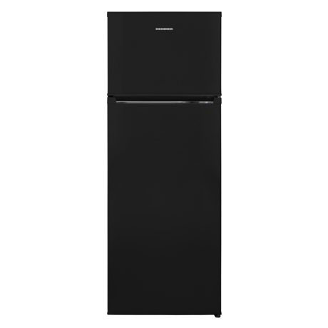 Frigider cu 2 usi Heinner HF-V213BKF+, Static, 213 L, Control mecanic, Usi reversibile, Compartiment legume/fructe, H 144 cm, Negru