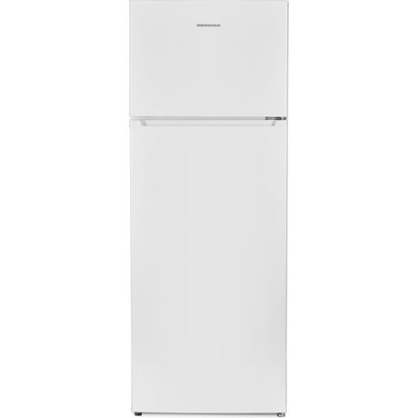 Frigider cu 2 usi Heinner HF-V213E++, Static, 213 L, Control mecanic, Usi reversibile, Compartiment legume/fructe, H 144 cm, Alb