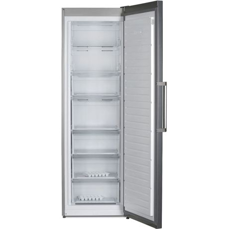 Congelator Heinner HFF-V280NFX+, 280 L, Full No Frost, Display LED, 7 sertare, Tehnologie "Freezer shield", Super congelare, Functie ECO, H 186 cm, Inox look