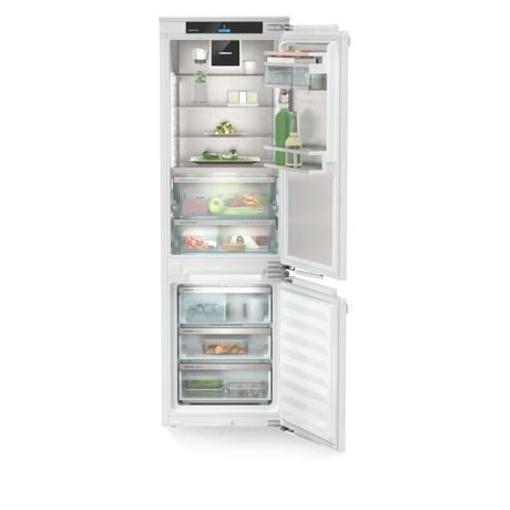 Combina frigorifica incorporabila Liebherr ICBNd 5173, 244L, No Frost, Display Touch&Swipe, SuperFrost, SuperCool, IceMaker, BioFresh cu HydroBreeze, Alb