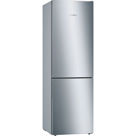 Combina frigorifica Bosch KGE36VL4A, Low Frost, 302 l, VitaFresh, ChillerBox, H 186 cm, Inox Look