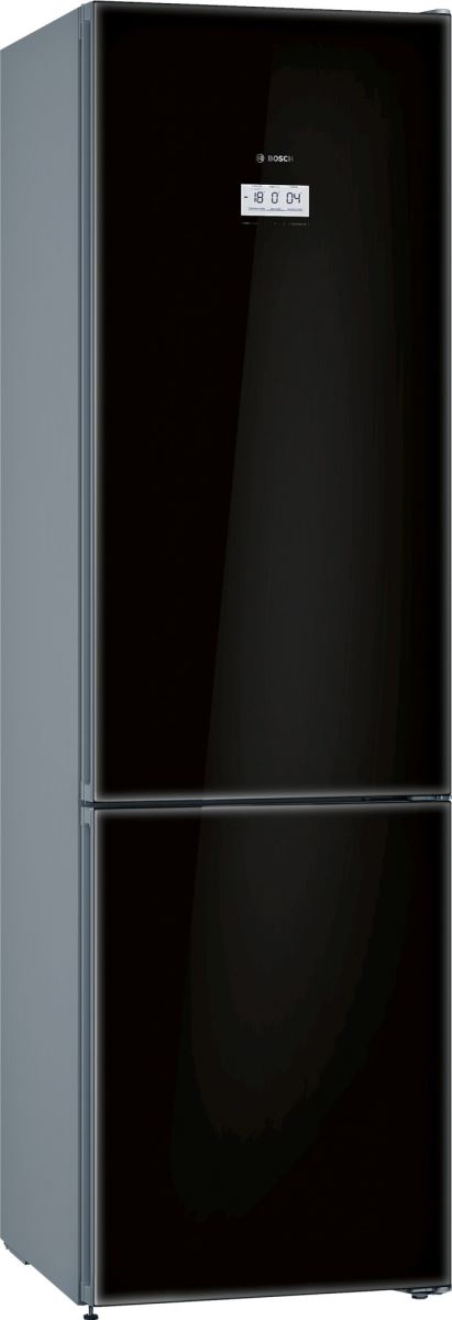 Combina frigorifica Bosch KGF39SB45, No Frost, 343 l, H 203 cm, Sticla neagra
