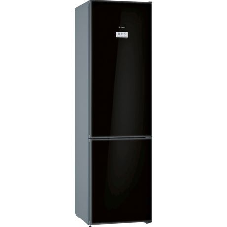 Combina frigorifica Bosch KGF39SB45, No Frost, 343 l, H 203 cm, Sticla neagra