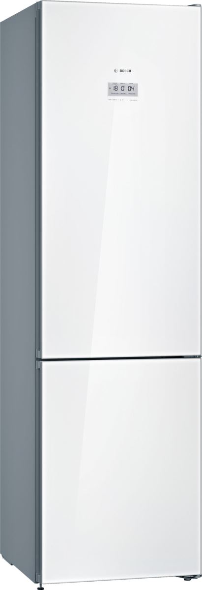 Combina frigorifica Bosch KGF39SW45, No Frost, 343 l, H 203 cm, Sticla alba