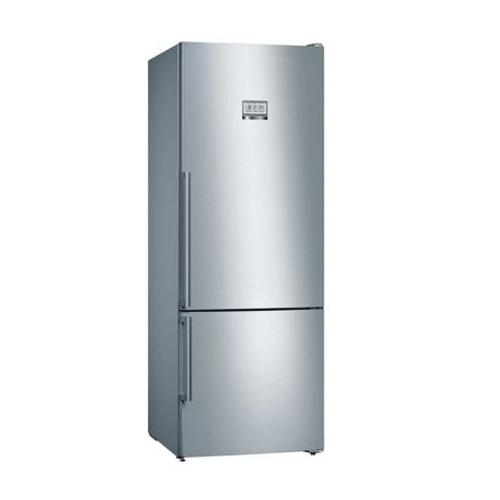 Combină frigorifică Bosch KGF56PIDP, NoFrost, 480 L, Super-răcire, TouchControl, Home Connect, Suport sticle, H 193 cm, Inox antiamprentă