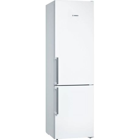 Combină frigorifică Bosch KGN39VWEP, NoFrost, 366 L, Super-răcire, Compartiment VitaFresh 0°C, Suport sticle, H 203 cm, Alb