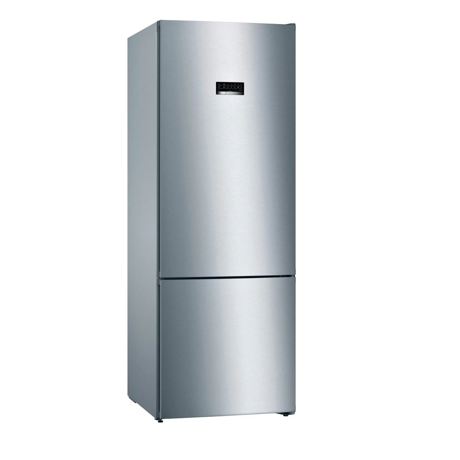 Combină frigorifică Bosch KGN56XLEA, NoFrost, 505 L, Super-răcire, Funcţie Eco, Display, Suport sticle, H 193 cm, InoxLook