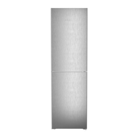 Combina frigorifica Liebherr KGNsff 57Z04, 359 L, No Frost, Ecran LC monocrom tactil, SuperCool/SuperFrost, EasyFresh, H 201.5 cm, Argintiu