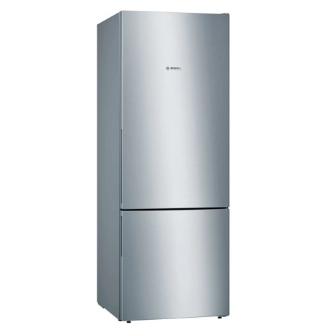 Combina frigorifica Bosch KGV58VLEAS, Low Frost, 500 L, Super-congelare, Sertar fructe/legume VitaFresh, Suport sticle, H 191 cm, Inox Look