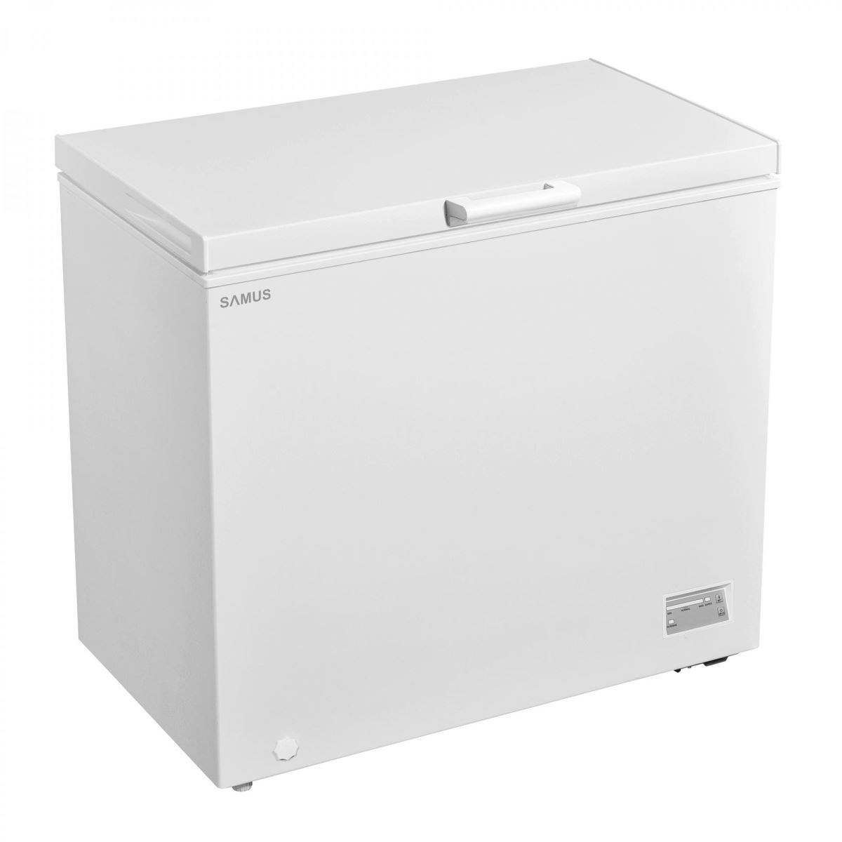 Lada frigorifica Samus LS272, 246 L, Fast freeze, Control electronic, Interior aluminiu, L 95.4 cm, Alb