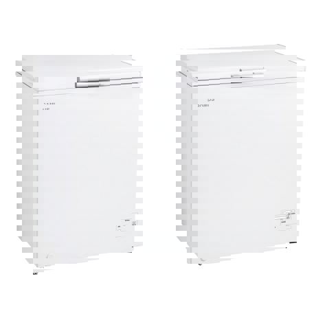 Lada frigorifica Samus LS280A+, 260 L, Control electronic, Termostat reglabil, Functie Fast freeze, Interior aluminiu, L 96 cm, Alb