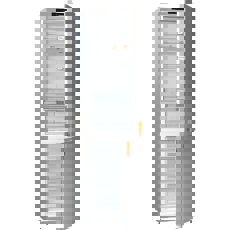 Combina frigorifica Gorenje Starck NRK612ST, NoFrost Plus, 307 l, MultiBox, H 185 cm, Gri