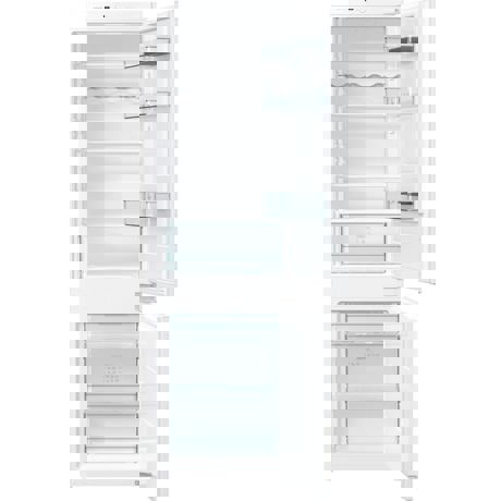 Combina frigorifica incorporabila Gorenje NRKI4181E1, 269 l, No Frost congelator, Display LED intern, H 177.2 cm, Alb