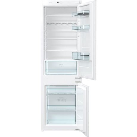 Combina frigorifica incorporabila Gorenje NRKI4181E1, 269 l, No Frost congelator, Display LED intern, H 177.2 cm, Alb