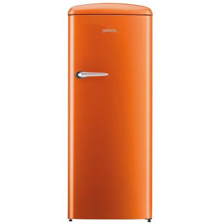 Frigider Gorenje Retro ORB152O, 254 l, Control mecanic, ionAir, H 154 cm, Portocaliu