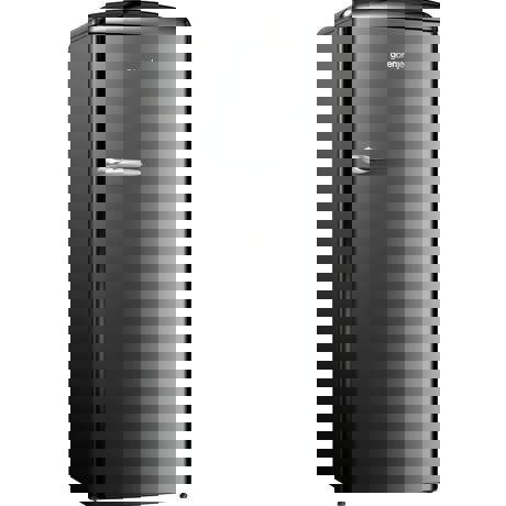 Frigider cu 1 usa Gorenje ORB153BK, 254 L, Static, Comenzi mecanice, Banda LED, Raft sticle, Sertar fructe/legume, H 154 cm, Negru