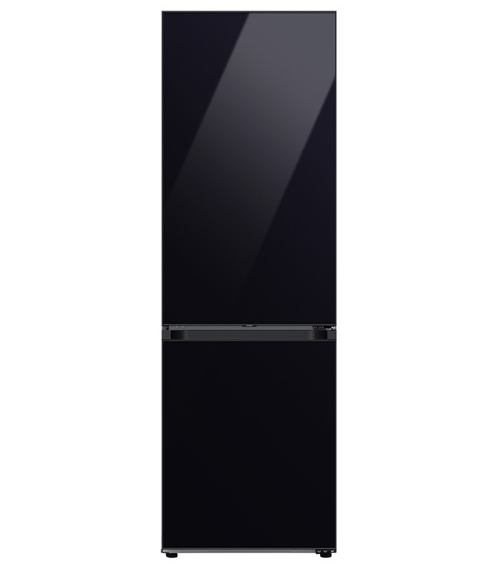 Combina frigorifica Samsung Bespoke RB34A7B5E22, No Frost, 344 L, Optimal Fresh Zone, Racire rapida, Congelare rapida, Alarma usa, H 185.3 cm, Clean Black Glass