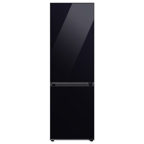 Combina frigorifica Samsung Bespoke RB34A7B5E22, No Frost, 344 L, Optimal Fresh Zone, Racire rapida, Congelare rapida, Alarma usa, H 185.3 cm, Clean Black Glass