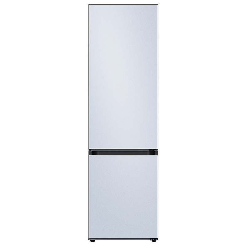 Combina frigorifica Samsung Bespoke RB38A6B1DCS/EF, No Frost, 390 L, Racire rapida, Congelare rapida, Alarma usa, H 203 cm, Cotta Sky Blue